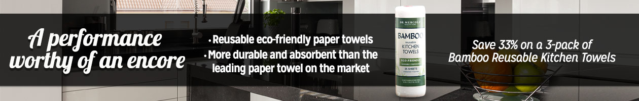 Save 33% on a 3-pack of Bamboo Reusable Kitchen Towels