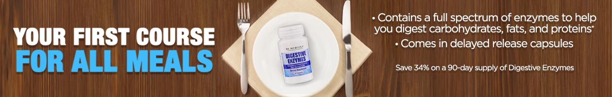 Save 34% on a 90-day supply of Digestive Enzymes