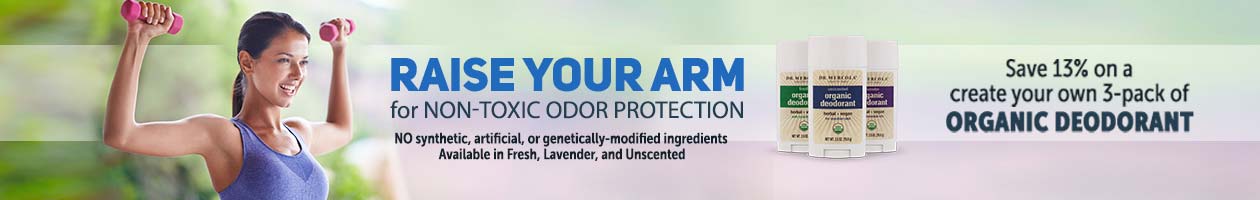 Save 13% on a Create Your Own 3-Pack of Organic Deodorant