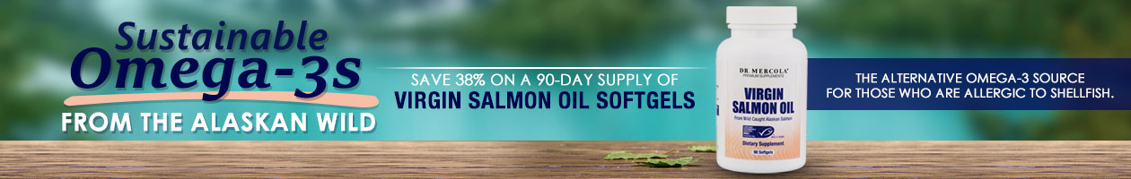 Save 38% on a 90-Day Supply of Virgin Salmon Oil Softgels