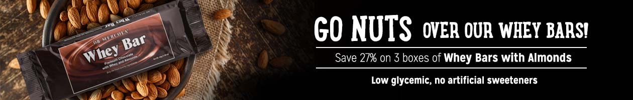 Save 27% on 3 Boxes of Whey Bars with Almonds