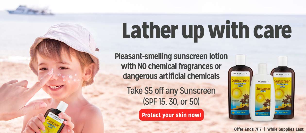 Take $5 off any Sunscreen (SPF 15, 30, or 50)