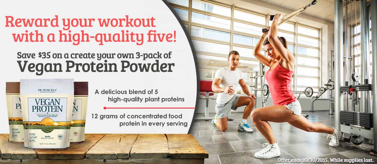 Save $35 on a Create Your Own 3-pack of Vegan Protein Powder