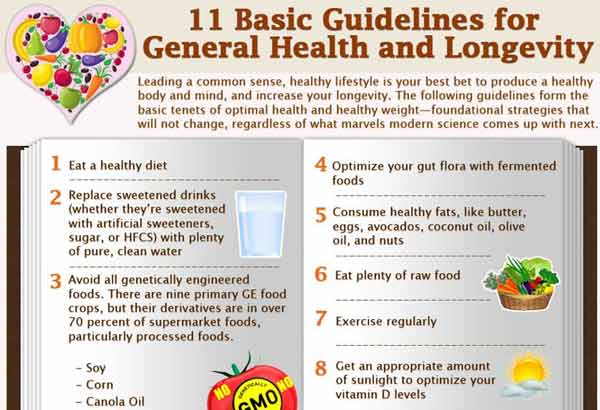 general health guidelines