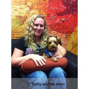 Rusty with his Mom