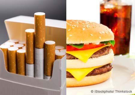 junk food and cigarette connection