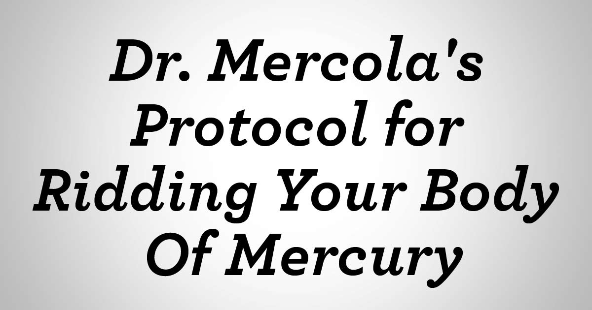 Mercury Poisoning Detoxification Diet