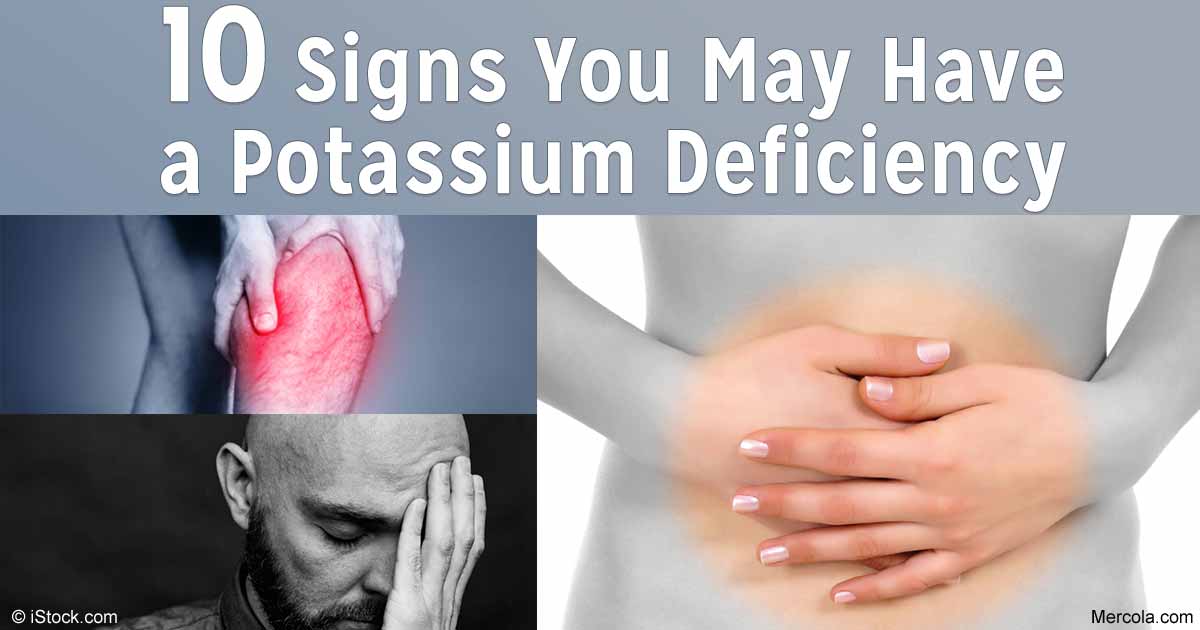 What are common side effects from lack of potassium?