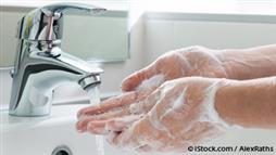 washing hands with cold water