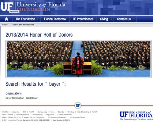 uf search results bayer