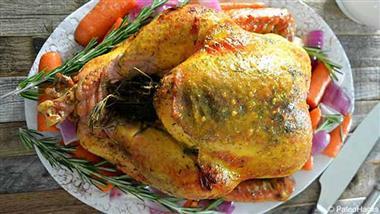 turmeric and honey roast turkey