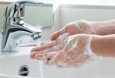 hand washing may lessen chemical exposure