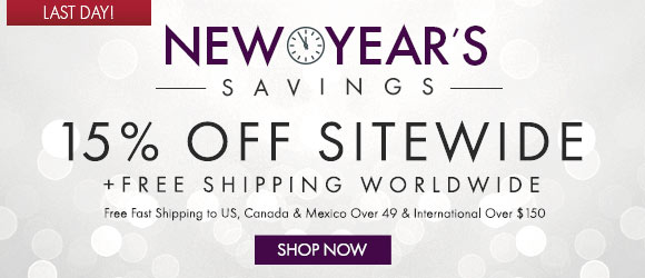 NEW YEAR'S SALE EXTENDED - 15% OFF SITEWIDE + COMPLIMENTARY SHIPPING WORLDWIDE