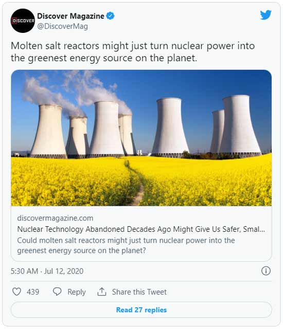 molten salt reactors discover magazine tweet
