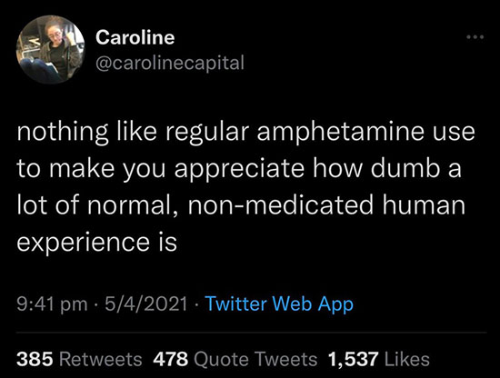 Caroline tweet