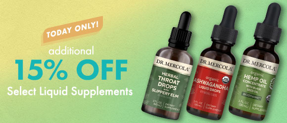 Get Additional 15% Off on Select Liquid Supplements