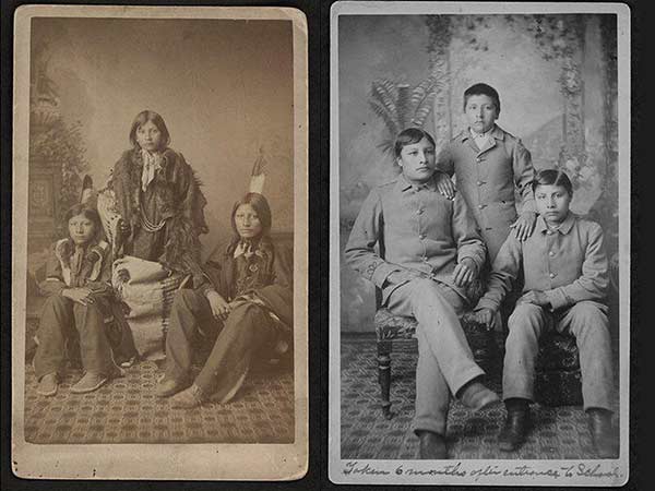 three sioux boys