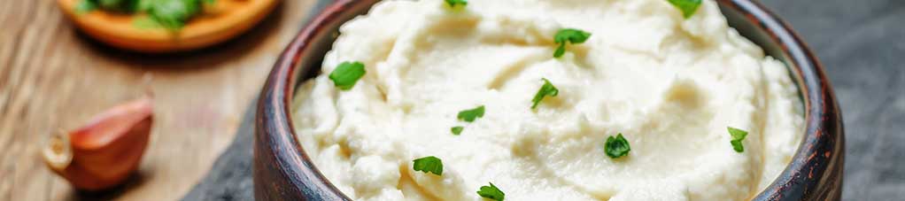 Bacon and Thyme Mashed Cauliflower