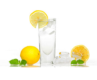 fresh lemon water