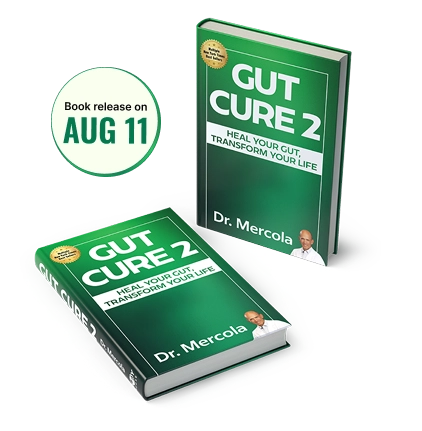 Gut Cure 2 book by Dr. Mercola (Book release on August 11)