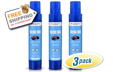 Krill Oil Pump for Pets 3-Pack Free Shipping