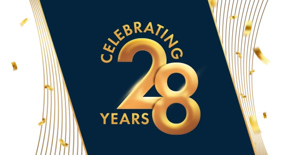 Mercola 28th Anniversary Logo