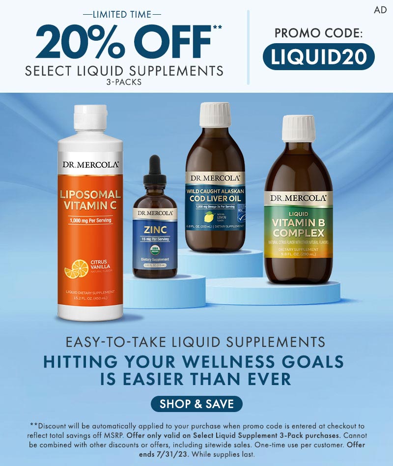 20% Off Select Liquid Supplements