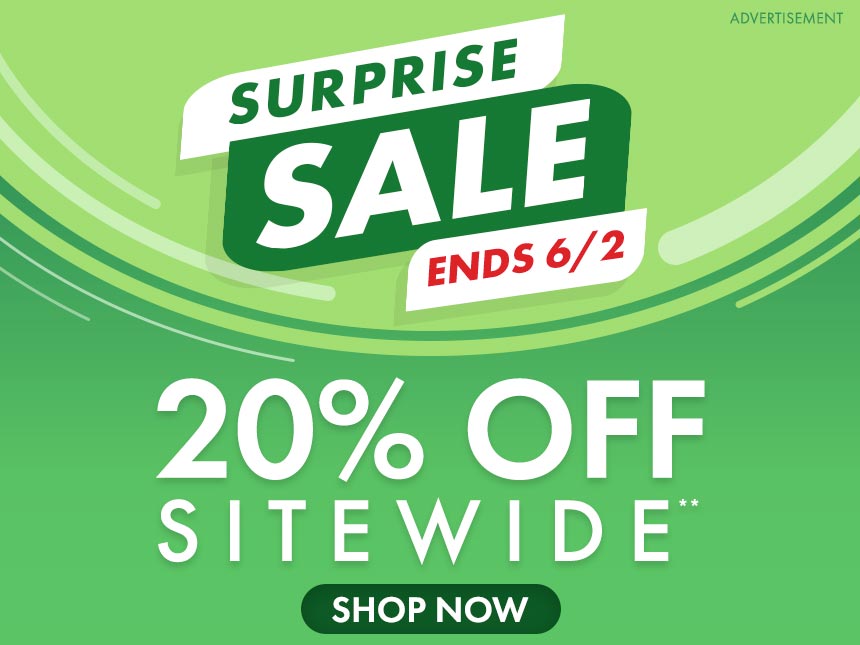 Get 20% Off Sitewide Surprise Sale