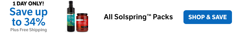 Save up to 34% on all Solspring™ Packs