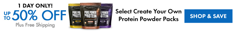 Get Up to 50% Off on Select Create Your Own Protein Powder Packs