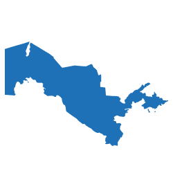 Uzbekistan map