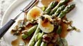 Delectable Asparagus With Soft-Boiled Eggs, Capers and Bone Marrow Broth