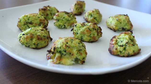 Baked zucchini tots