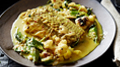 Savory Fish Curry With Roasted Cauliflower and Okra Recipe
