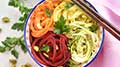 Spicy Rainbow Pasta With All-Veggie Noodles