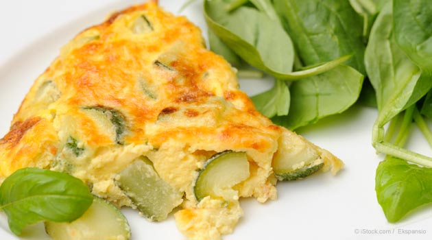 Zucchini Egg Omelet with Mushrooms Recipe