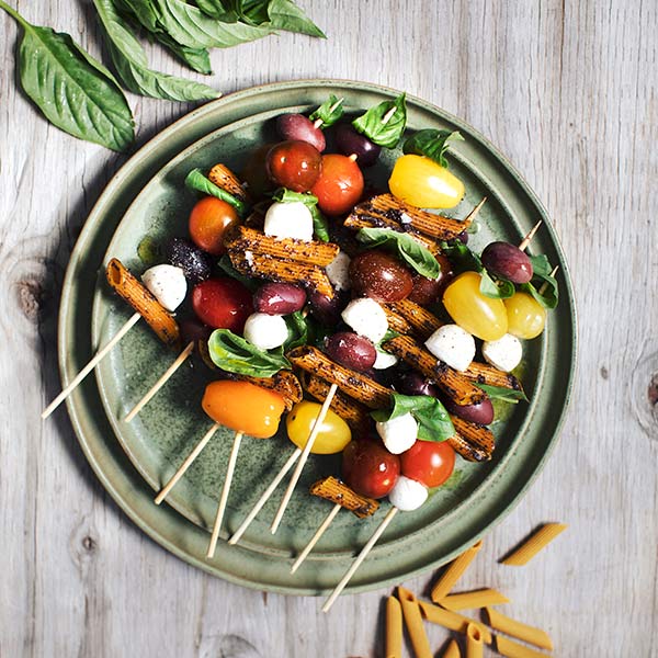 Pasta Salad Skewers