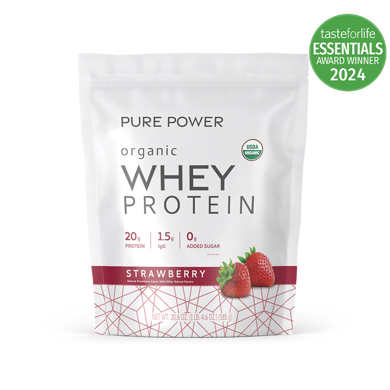 Pure Power Organic Whey Protein - Strawberry