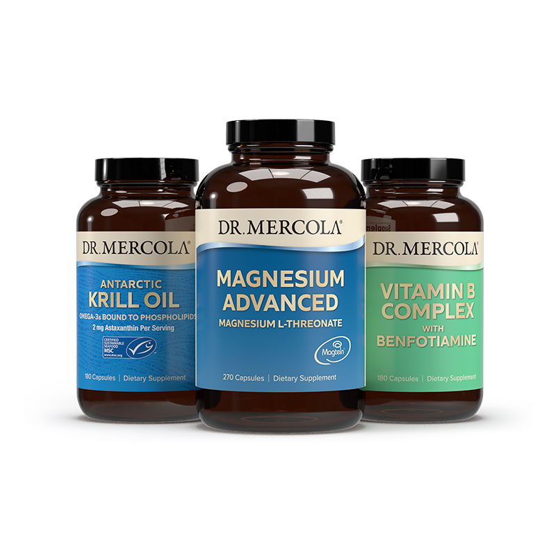 Dr. Mercola® Brain and Focus Boost Pack Supplements: Magnesium
