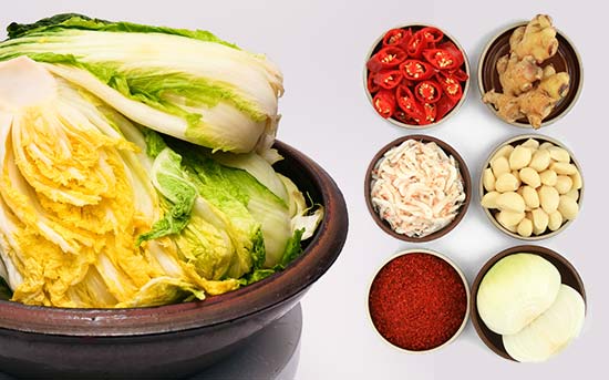 Ingredientes do Kimchi